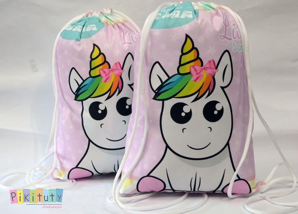 Mochila de Tecido Unicórnio