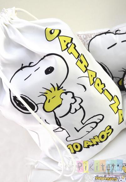 Mochila de Tecido Snoopy