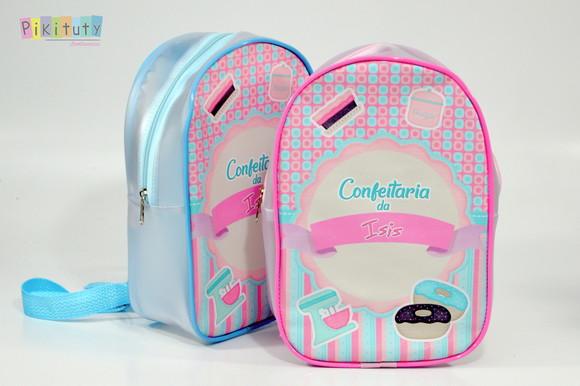 Mochila em alklear - Confeitaria / Doceria