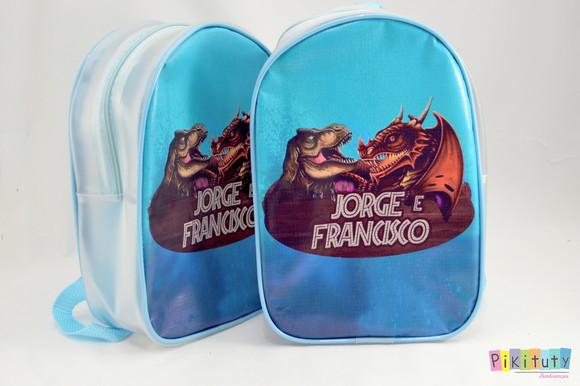 Mochila em alklear - Dinossauros