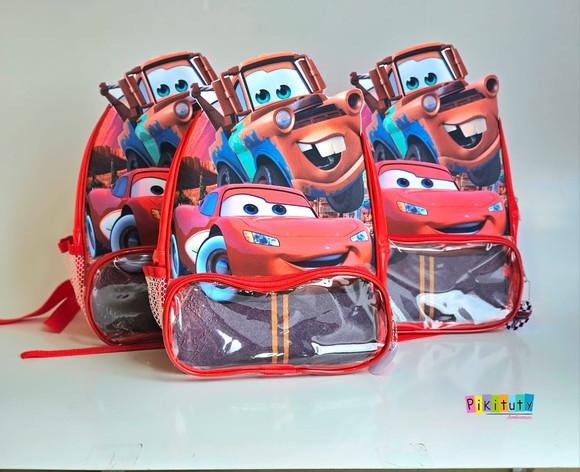 Mochila em Verniz com Aplique 3d - Carros