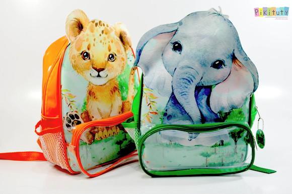 Mochila em Verniz com Aplique 3d - Safari