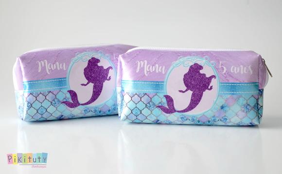 Necessaire / Estojo A Pequena Sereia Ariel