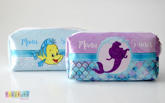 Necessaire / Estojo A Pequena Sereia Ariel