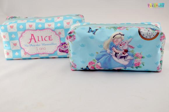 Necessaire / Estojo Alice no Pais das Maravilhas