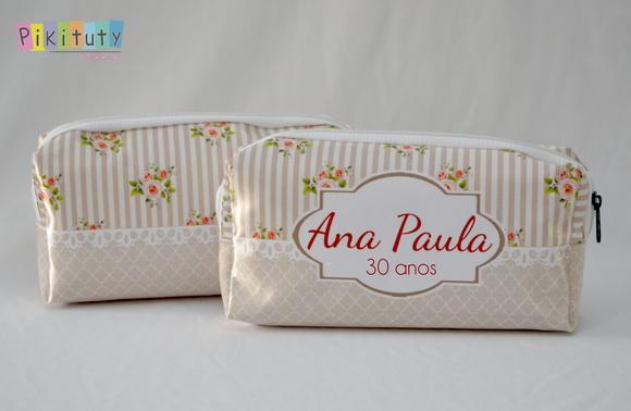 Necessaire / Estojo Aniversário 30 anos