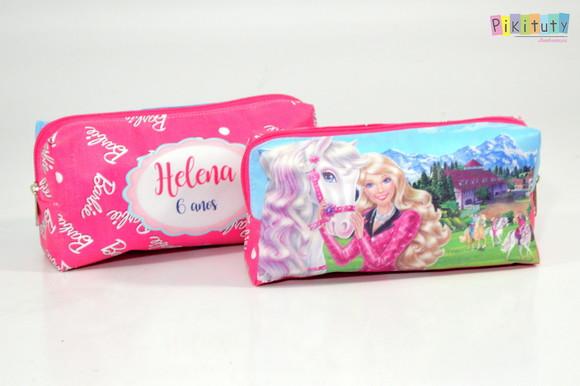 Necessaire / Estojo Barbie e os cavalos