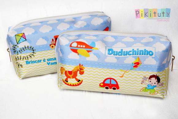 Necessaire / Estojo Brinquedos e Brincadeiras
