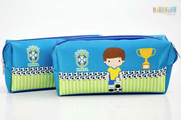Necessaire / Estojo Futebol Brasil