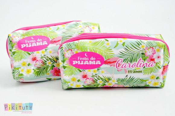 Necessaire / Estojo Flamingos