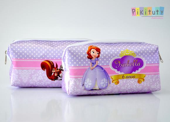 Necessaire / Estojo Princesinha Sofia