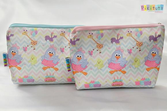 Necessaire Galinha Pintadinha Candy Colors