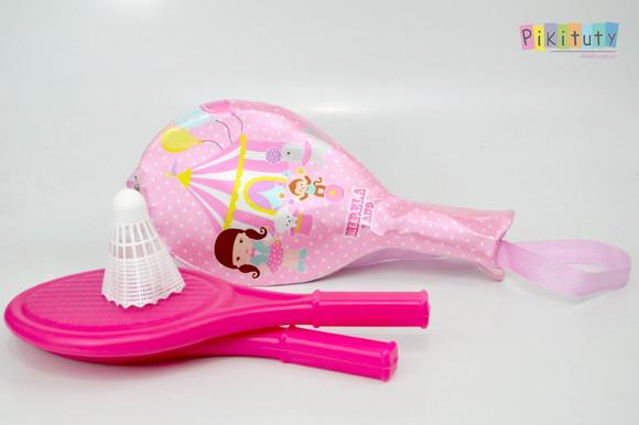 Novidade! Kit Bolsa + Raquete Circo Rosa