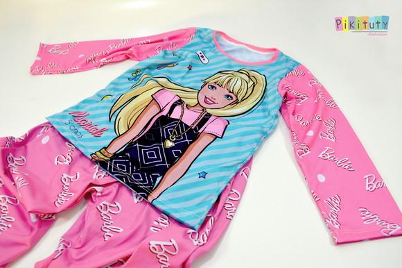 Pijama Manga Longa + Calça Barbie