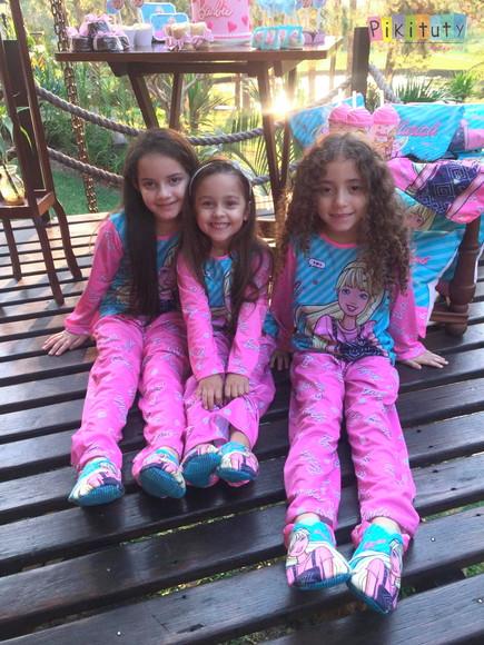 Pijama Manga Longa + Calça Barbie