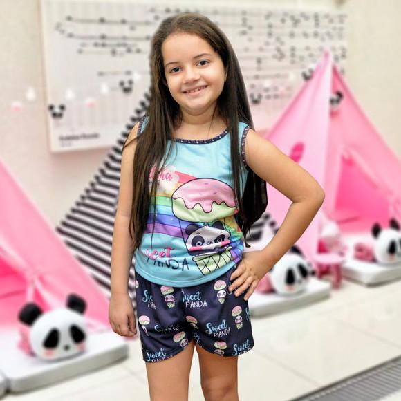 Pijama Regata + Short - Panda