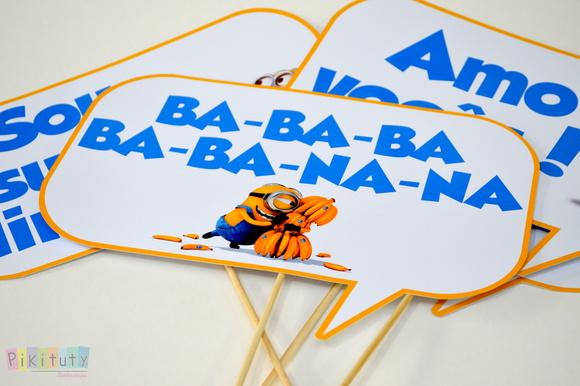 Placa divertida - minions