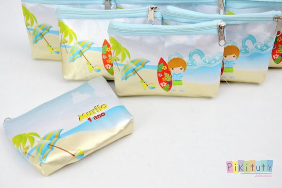 Porta documento/ Mini necessaire - Praia