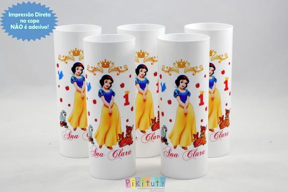 Promoção! 20 Copos Long Drink - Branca de Neve