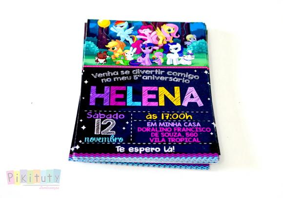 Promoção! Convite 10x7 - my little pony