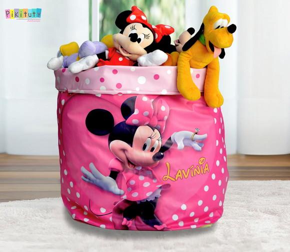 Saco/cesto Organizador de Brinquedos - Minnie