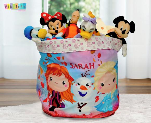 Saco/cesto Organizador de Brinquedos - Frozen