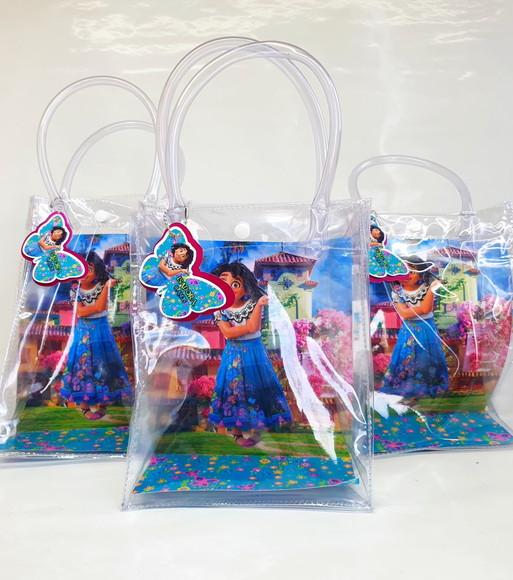 Sacola Cristal com Tag Dupla - Encanto
