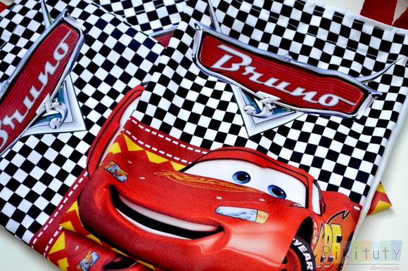 Sacola de tecido Carros Disney