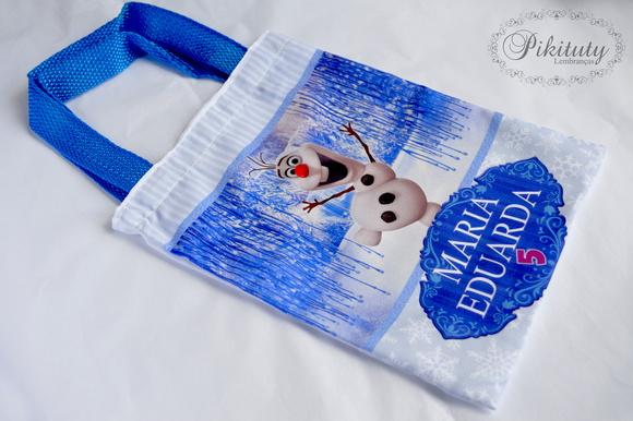Sacola de tecido Frozen