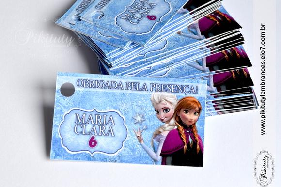 Tags de agradecimento - FROZEN