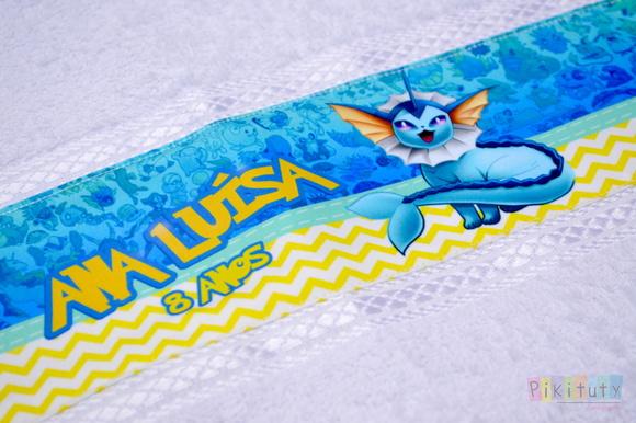 Toalhinha personalizada - Pokemon