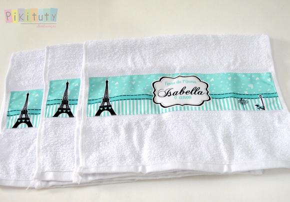 Toalhinha personalizada Paris Tiffany