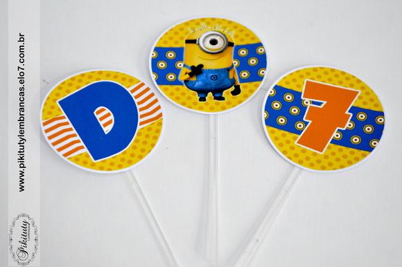 Topper Cupcake - Minions