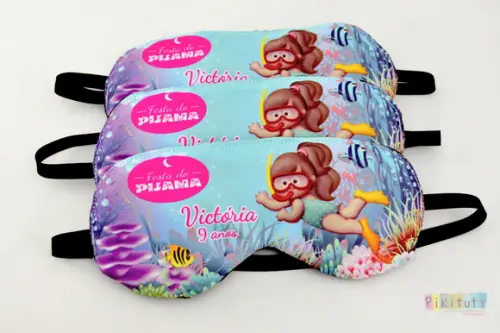 10 Máscaras de Dormir - Fundo do Mar