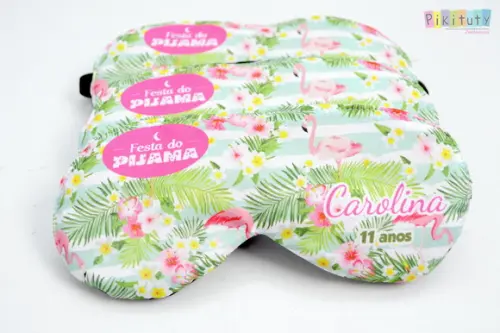 10 Máscaras de Dormir - Flamingos