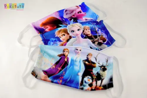 10 máscaras de Proteção para festa - Frozen