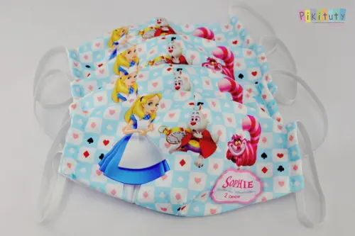 10 máscaras de Proteção para festa - Alice