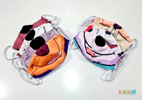 10 máscaras de Proteção para festa - Patrulha canina