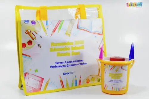 20 Bolsas de Praia + Balde de Praia - Formatura