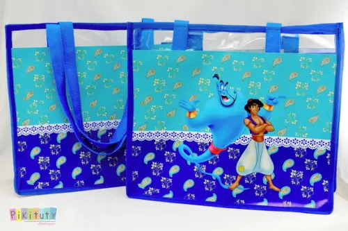 20 Bolsas de Praia Aladdin e Jasmine