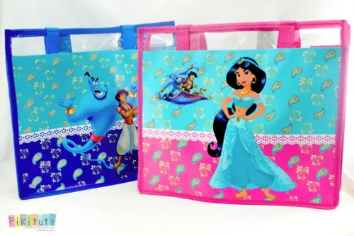 20 Bolsas de Praia Aladdin e Jasmine