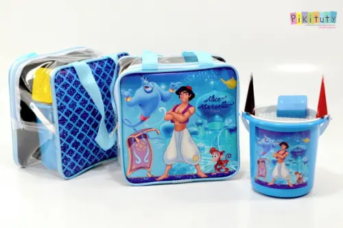 20 Bolsas de Praia Quadrada+ Balde de Praia Aladdin