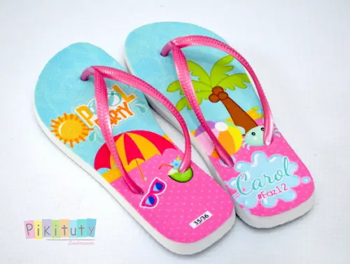 20 Chinelos Personalizado - Pool Party
