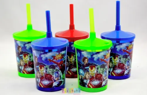 20 Copos c/ Canudo - Vingadores