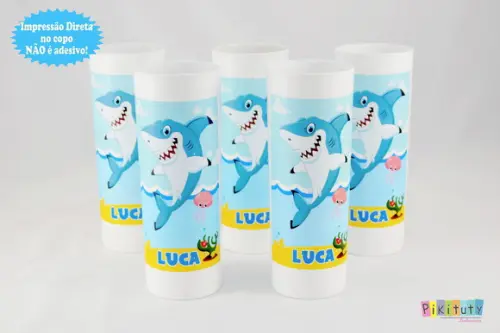 20 Copos Long Drink - Fundo do Mar