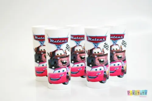20 Copos Long Drink Carros