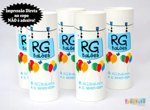 20 Copos Long Drink Rg Balões Brindes Coorporativos