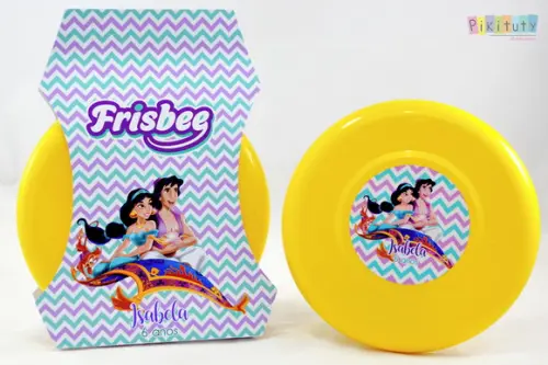 20 Frisbees c/ Embalagem - Aladdin e Jasmine