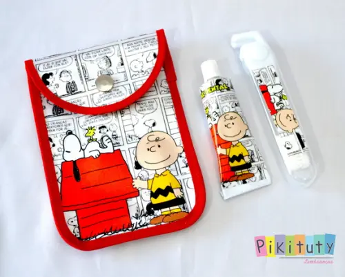20 Kits Dental c/ Porta Escova Snoopy