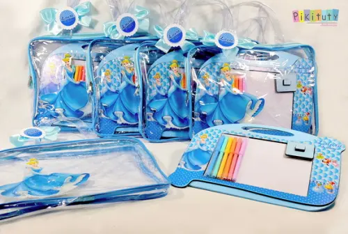 20 Kits Luxo Lousa Mágica - Cinderela
